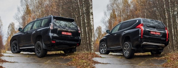 Обгоняем Pajero Sport на рамнике Toyota Land Cruiser Prado Обгоняем Pajero Sport на рамнике Toyota Land Cruiser Prado