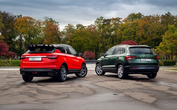 Перемена слагаемых. Тест-драйв Geely Coolray и Skoda Karoq
Перемена слагаемых. Тест-драйв Geely Coolray и Skoda Karoq